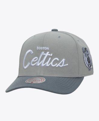 Мужская кепка Mitchell & Ness Gray Boston Celtics Thunderstorm Head Coach Pro Crown Snapback