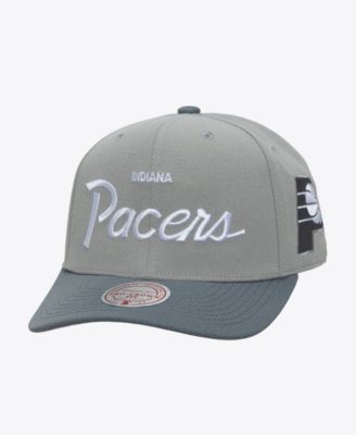 Мужская кепка Mitchell & Ness Gray Indiana Pacers Thunderstorm Pro Crown Snapback
