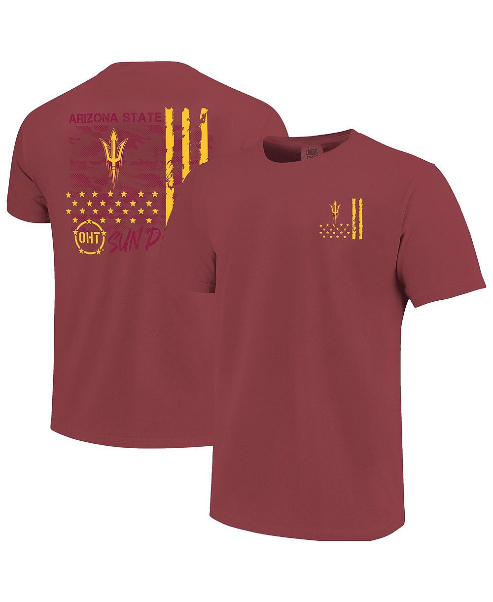 Image One Мужская футболка с принтом Arizona State Sun Devils, камуфляжный накат, Comfort Colors