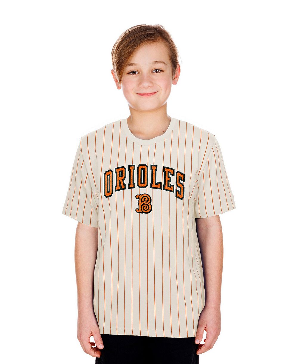 Детская футболка New Era Baltimore Orioles 2026 City Connect в полоску