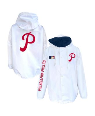 Мужская куртка Mitchell & Ness White Philadelphia Phillies Big & Tall Full-Snap Hooded