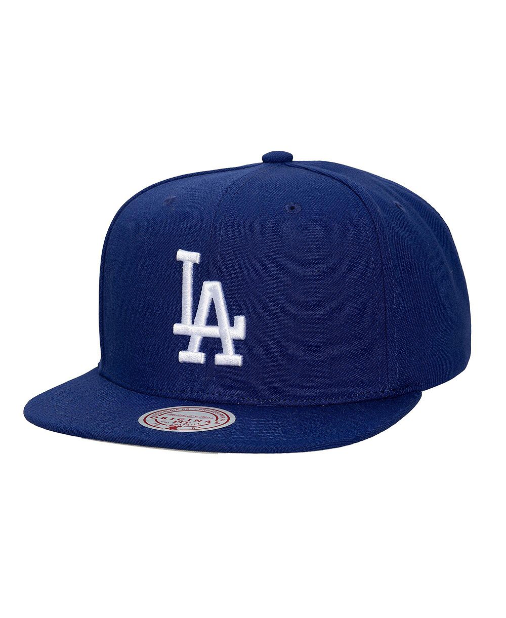 Кепка snapback Mitchell & Ness Мужская и Женская Royal Los Angeles Dodgers Side Logo