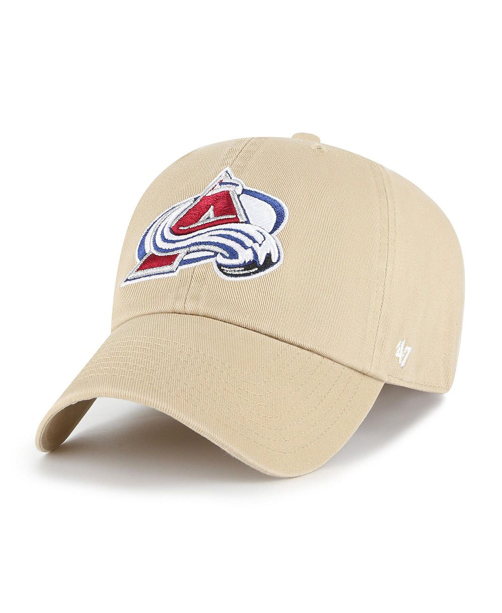 Мужская регулируемая кепка '47 Brand Colorado Avalanche Logo Clean Up, цвет хаки