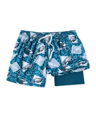Chubbies Men's Midnight Green Philadelphia Eagles Game Day Fit Classic Lined Swim Trunks