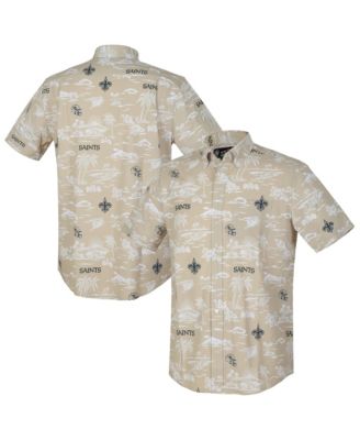 Мужская рубашка Reyn Spooner Gold New Orleans Saints Kekai Performance Button-Down