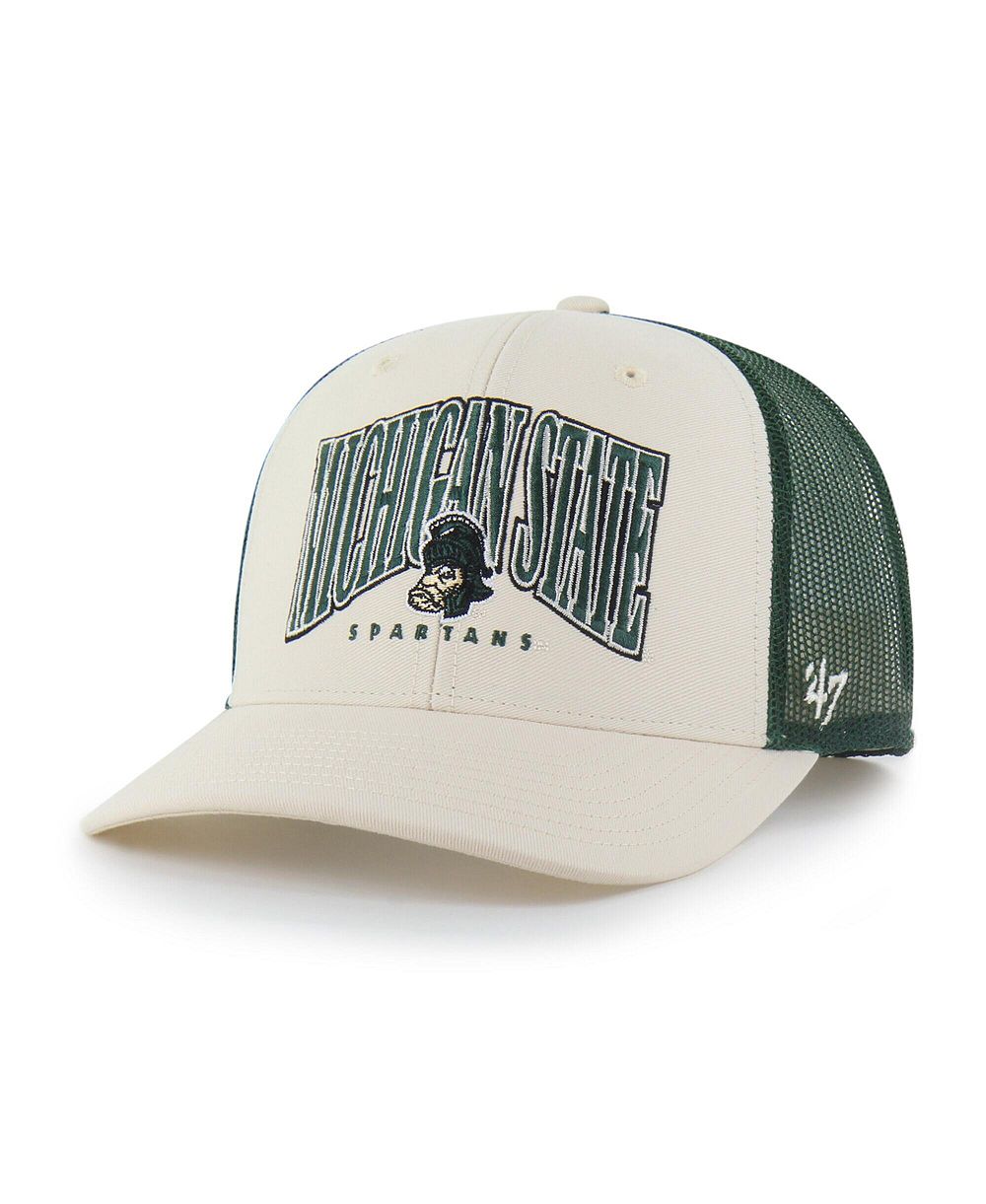 Мужская кепка '47 Brand Natural Michigan State Spartans Drawbridge Trucker Adjustable