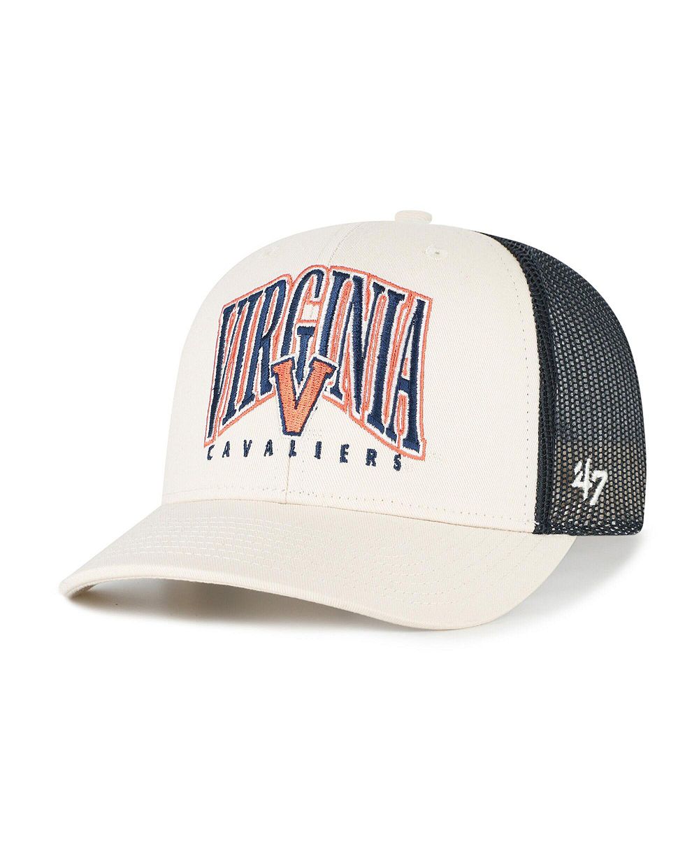 Мужская кепка '47 Brand Natural Virginia Cavaliers Drawbridge Trucker Adjustable Hat