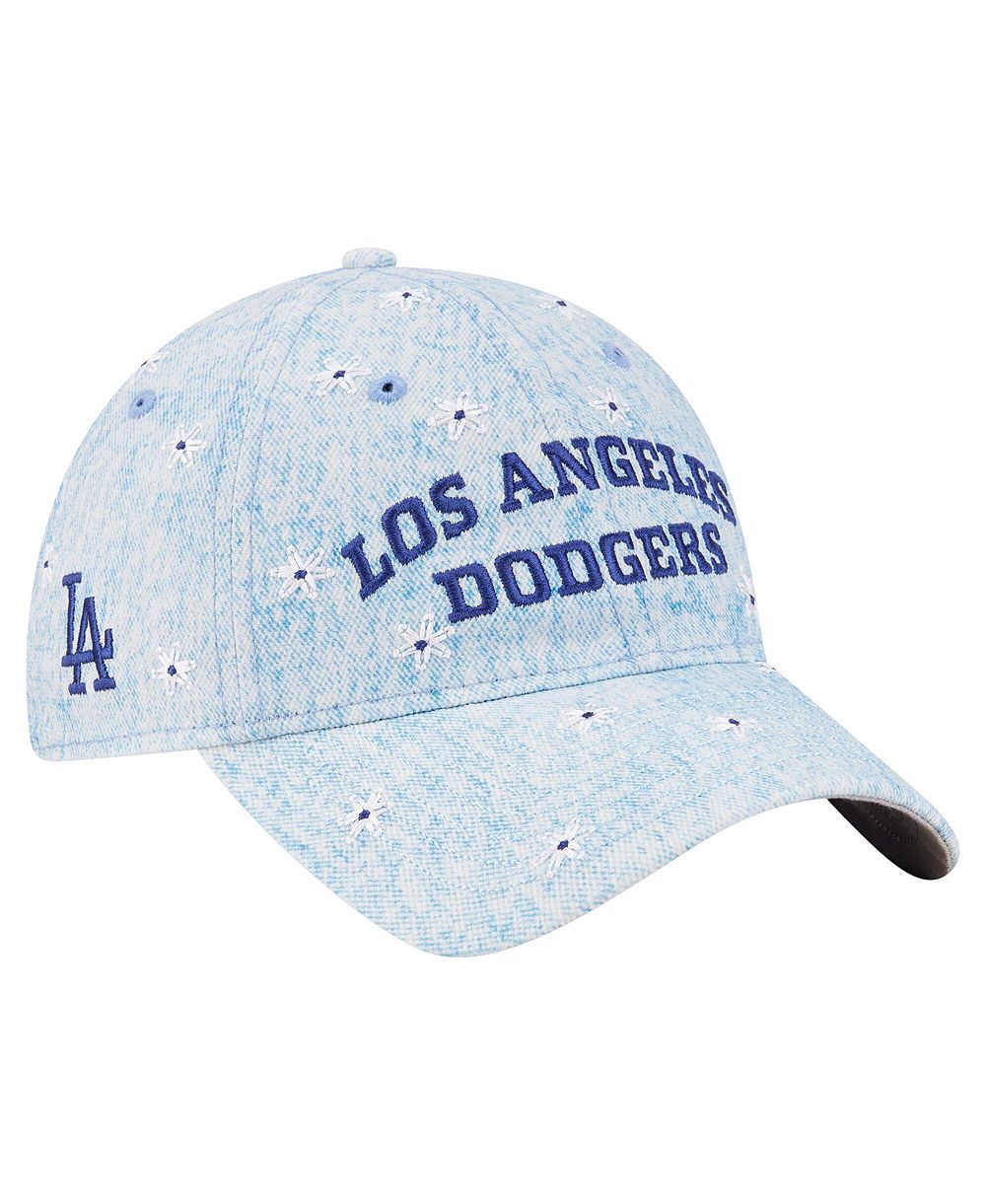 Женская кепка New Era Light Blue Los Angeles Dodgers Daisy All Over 9TWENTY Adjustable