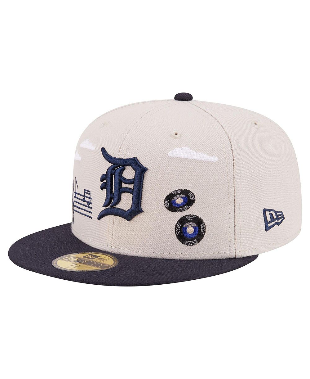 Мужская кепка New Era Men's Khaki Detroit Tigers City Icon 59FIFTY Fitted Hat