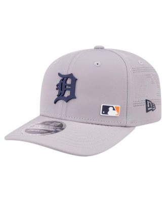 New Era Men's Gray Detroit Tigers Laser Perforated 9SEVENTY Adjustable Hat