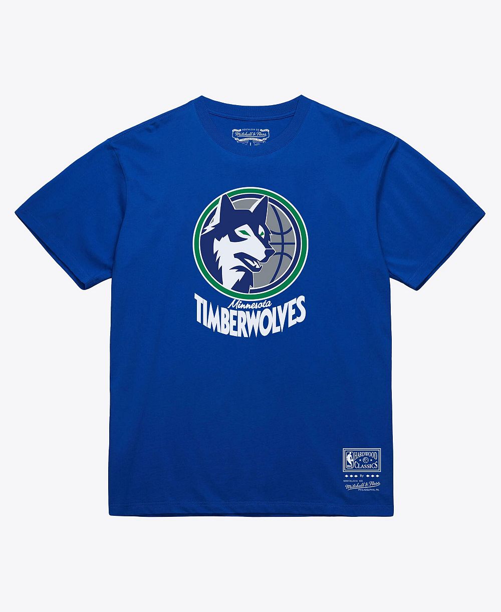 Mitchell & Ness Мужская и Женская футболка Minnesota Timberwolves Hardwood Classics