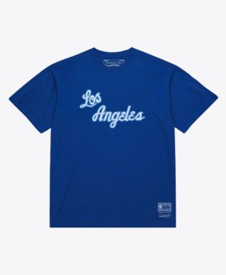Мужская и женская футболка Mitchell & Ness Royal Los Angeles Lakers Hardwood Classics Arch