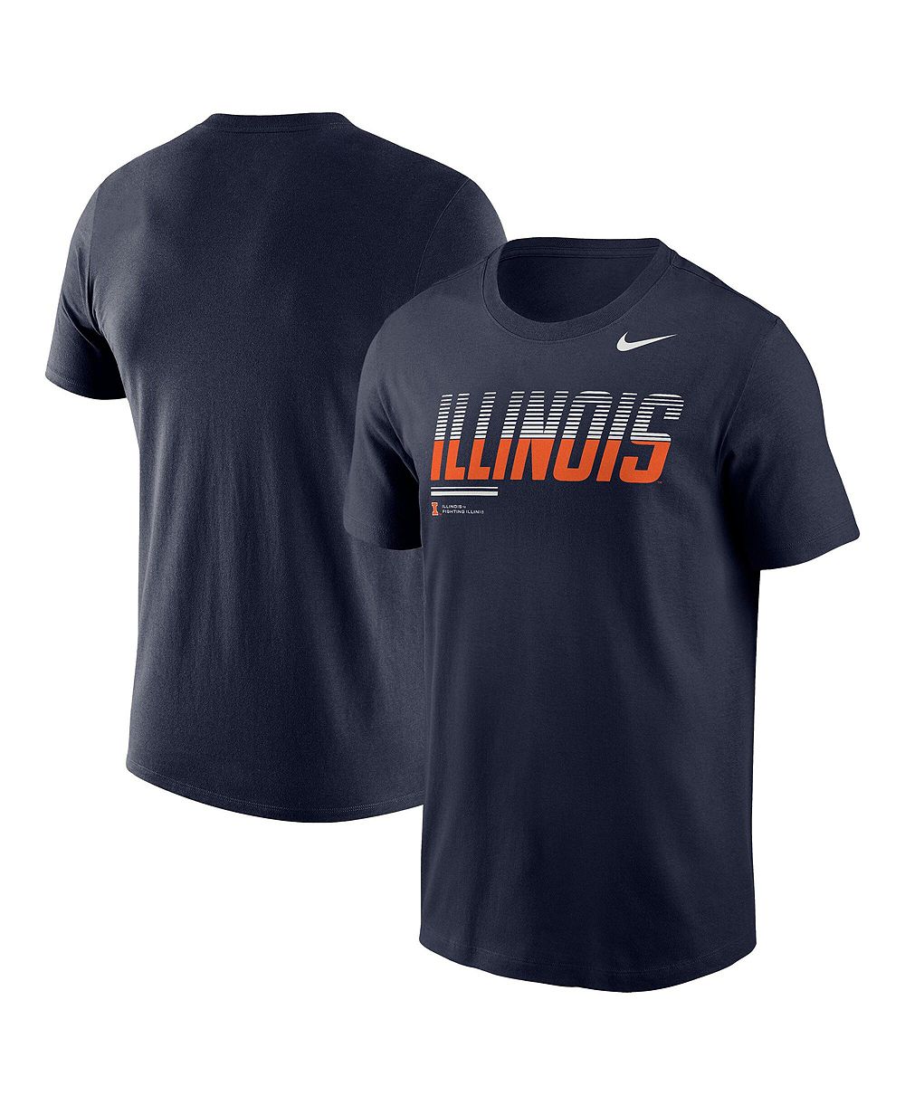Nike Мужская Navy Illinois Fighting Illini 2026 Sideline Wordmark Legend Dri-FIT T-Shirt