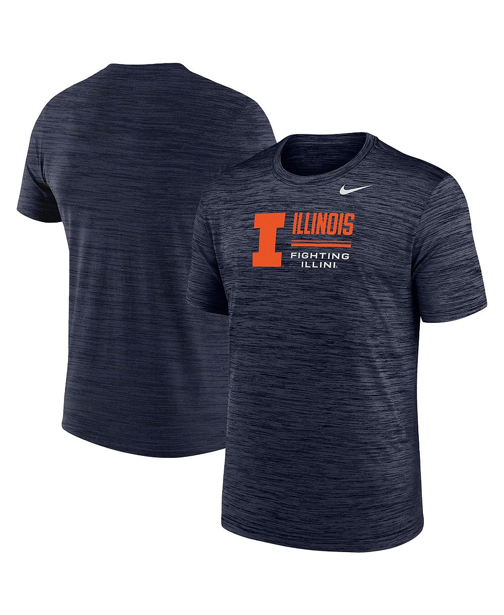 Мужская футболка Nike Navy Illinois Fighting Illini Velocity Dri-FIT