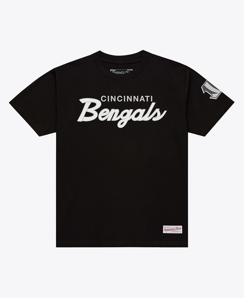 Мужская футболка Mitchell & Ness Black Cincinnati Bengals Head Coach Classic