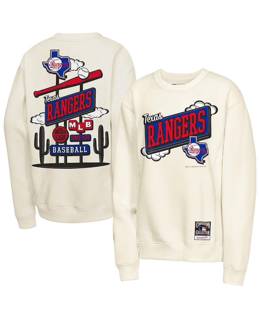Mitchell & Ness свитшот Retro Billboard для мальчиков и девочек, натуральный цвет
