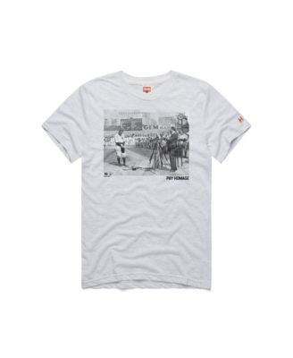 Homage Men's Lou Gehrig Ash New York Yankees Cooperstown Collection Pay Tri-Blend T-Shirt