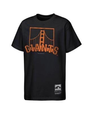 Mitchell & Ness детская футболка San Francisco Giants Big Face Mascot черная