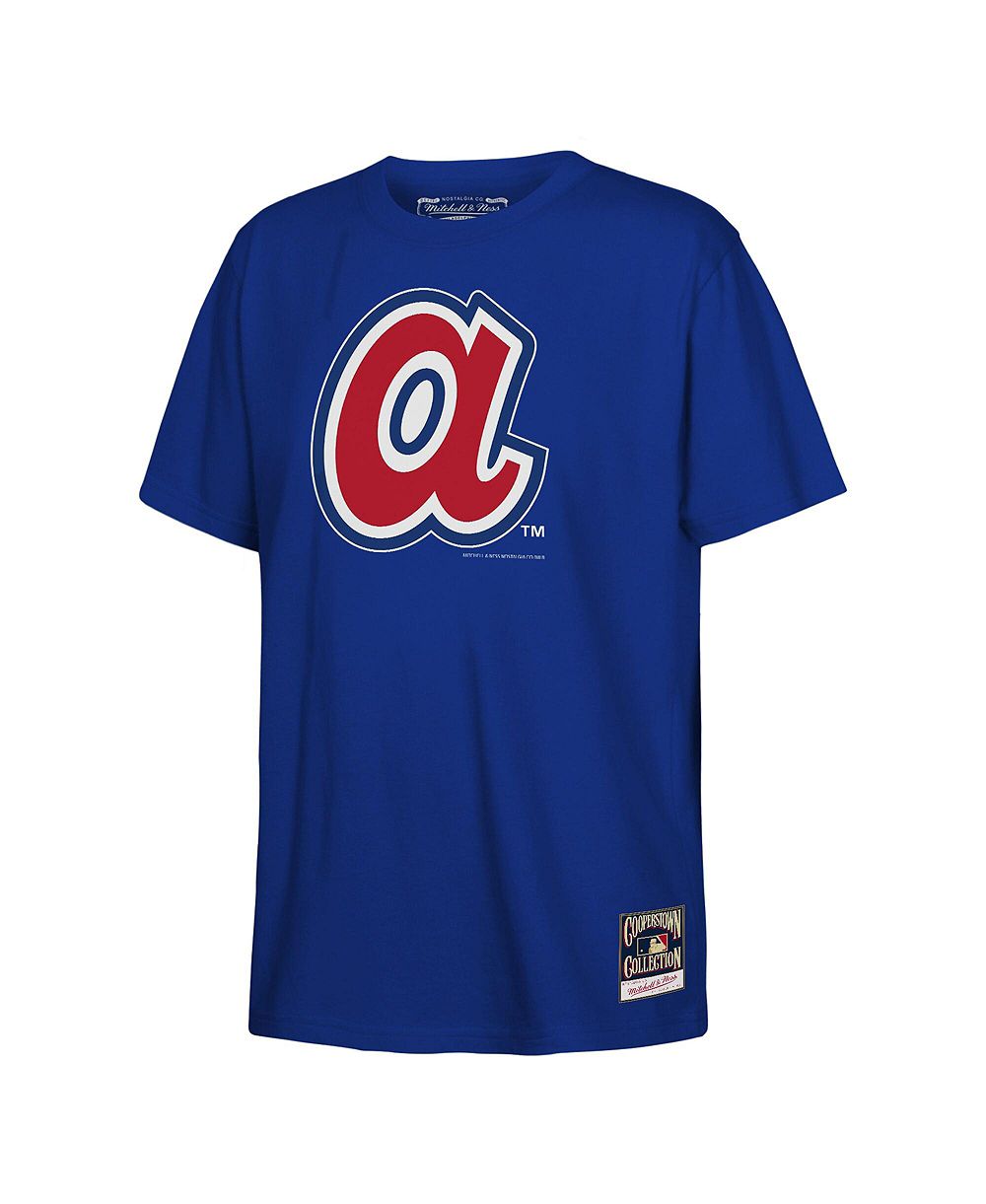Детская футболка Mitchell & Ness Atlanta Braves Retro Logo синяя