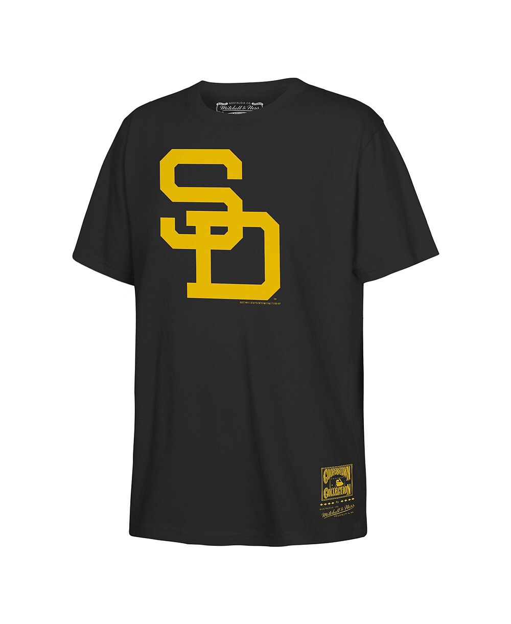 Детская футболка Mitchell & Ness Black San Diego Padres Retro Logo