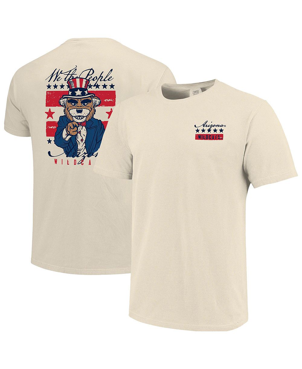 Мужская футболка Image One Cream Arizona Wildcats Uncle Sam Mascot