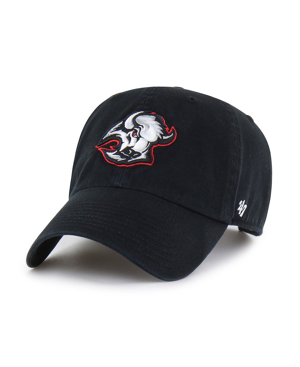 Мужская регулируемая кепка '47 Brand Black Buffalo Sabres Logo Clean Up