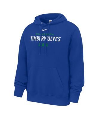 Мужская толстовка Nike Blue Minnesota Timberwolves Club Fleece