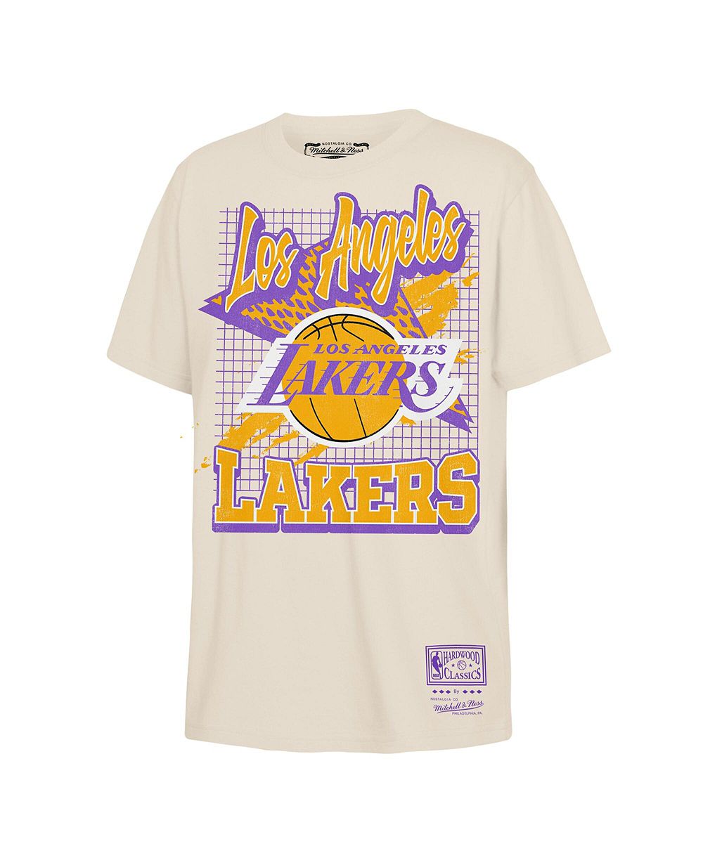 Детская футболка Mitchell & Ness Natural Los Angeles Lakers Hardwood Classics Retro Vibe