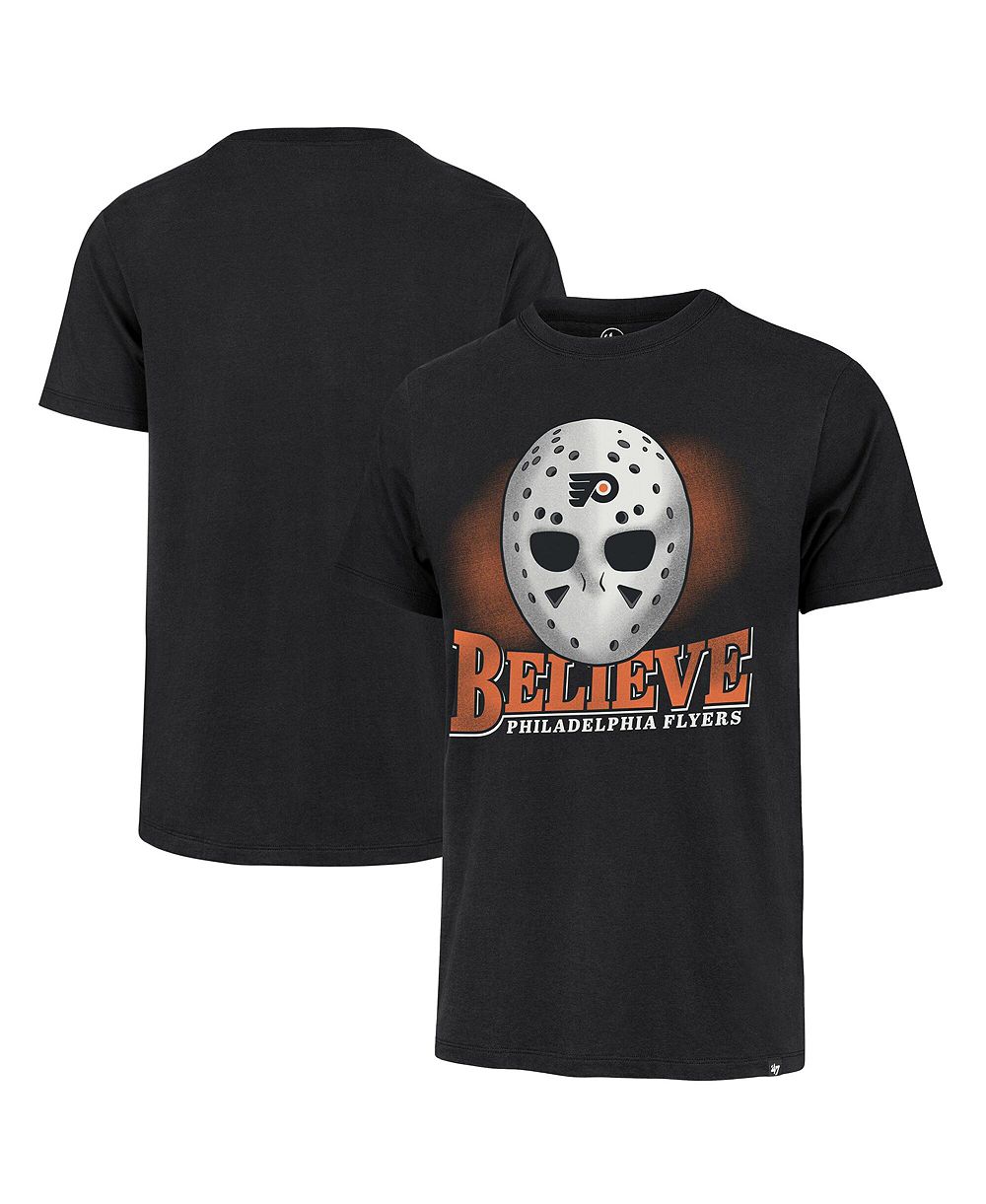 Мужская футболка '47 Brand Black Philadelphia Flyers Believe Franklin