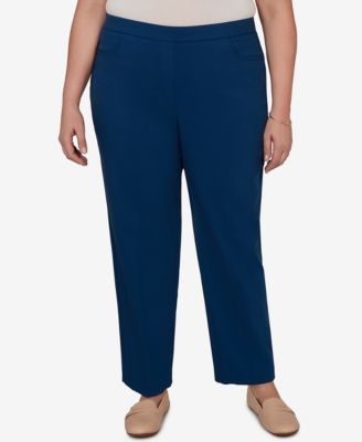 Женские брюки Plus Size Alfred Dunner Colored Allure Stretch Short Length