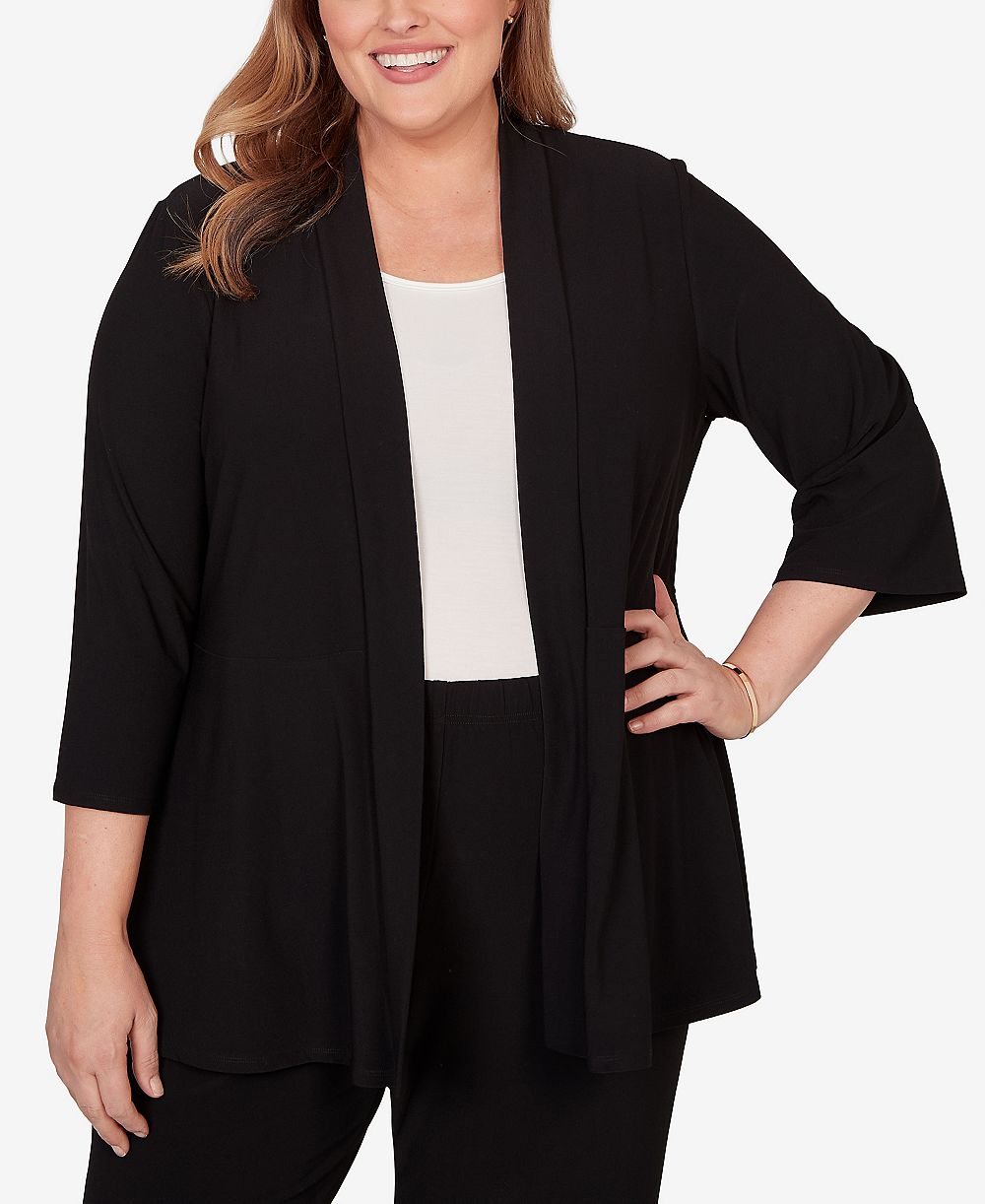 Alfred Dunner кардиган Plus Size Light Open Crepe
