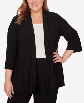 Alfred Dunner кардиган Plus Size Light Open Crepe