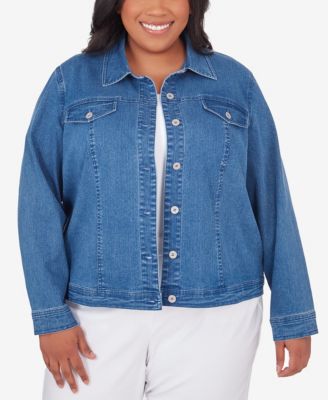 Alfred Dunner Plus Size Fit Denim Jacket