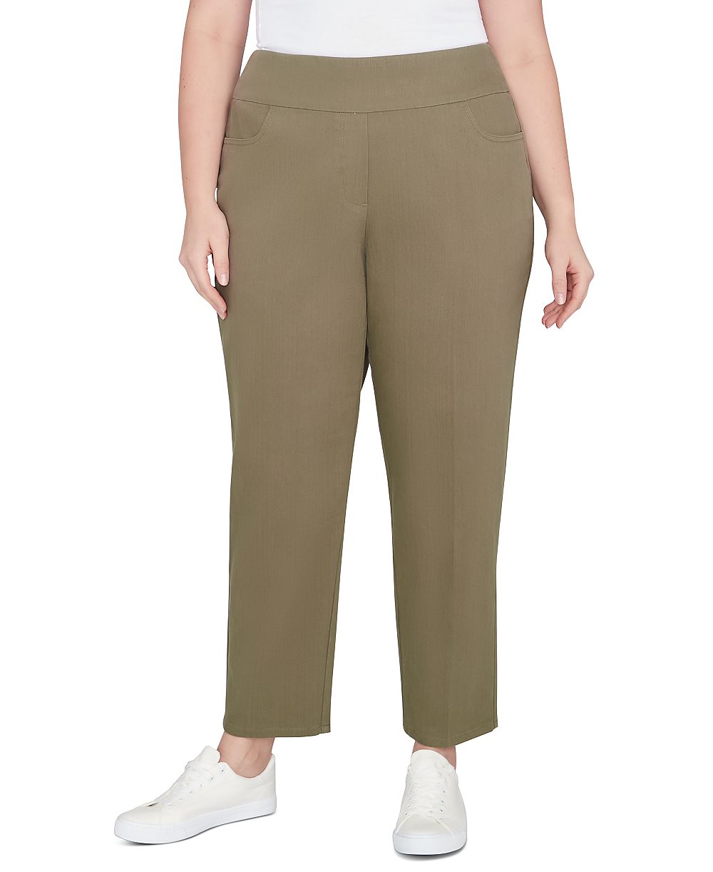 Alfred Dunner Plus Size Super Stretch Pull-On Pants