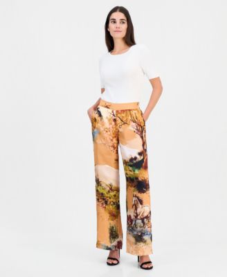 Женские брюки T Tahari Printed Pull-On High-Rise