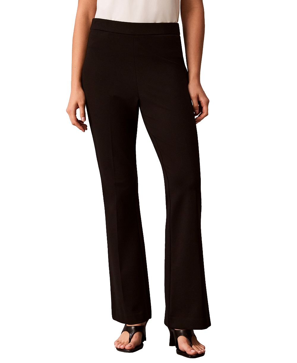Calvin Klein Petite High-Waisted Bootcut Compression Pants