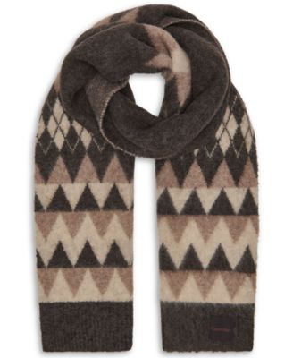 Calvin Klein Women's Argyle Fair Isle Pattern Scarf