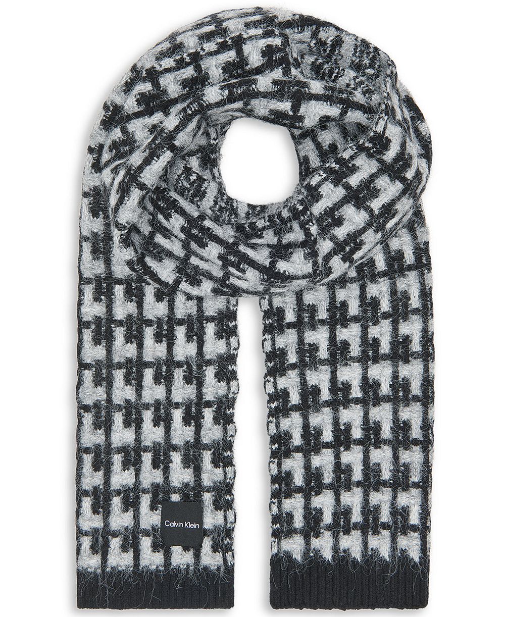 Calvin Klein Women's Grid Knit Everyday Scarf