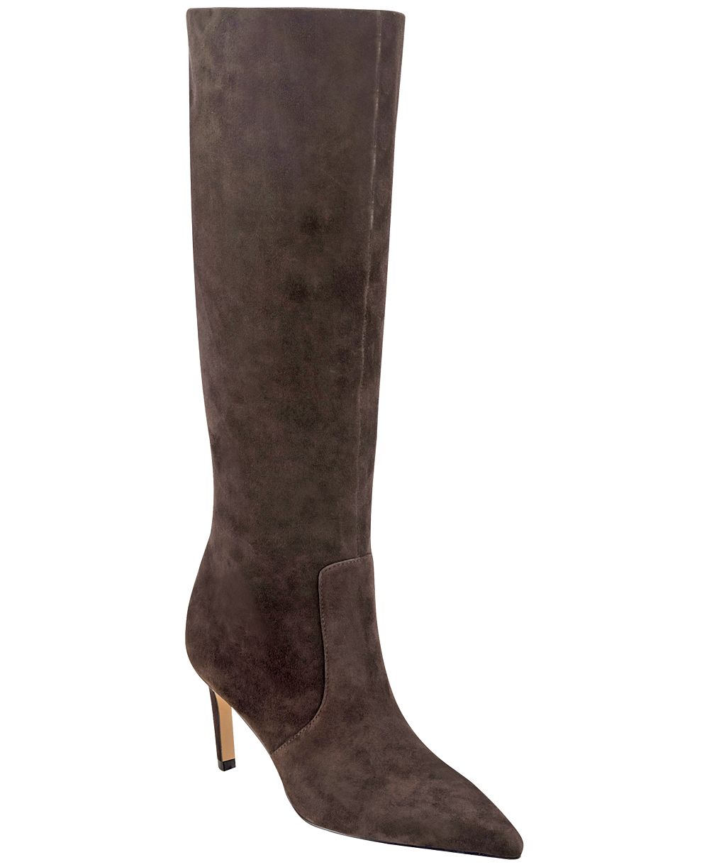 Marc Fisher LTD Women's Callena Tall Suede Pointed Toe Stiletto Boots