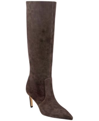 Marc Fisher LTD Women's Callena Tall Suede Pointed Toe Stiletto Boots