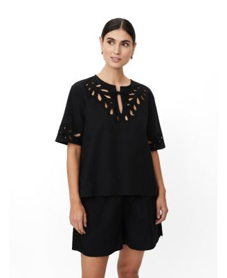 Masai Copenhagen женский блузка MaDyselle с отделкой cutwork
