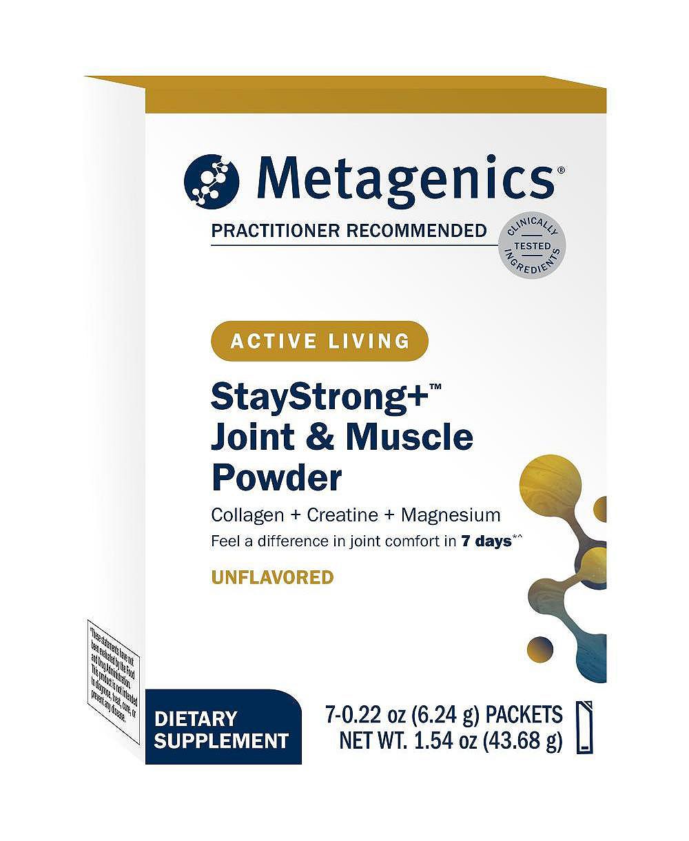 Metagenics StayStrong Plus порошок для суставов и мышц с коллагеном и креатином, 7 Stick Packs