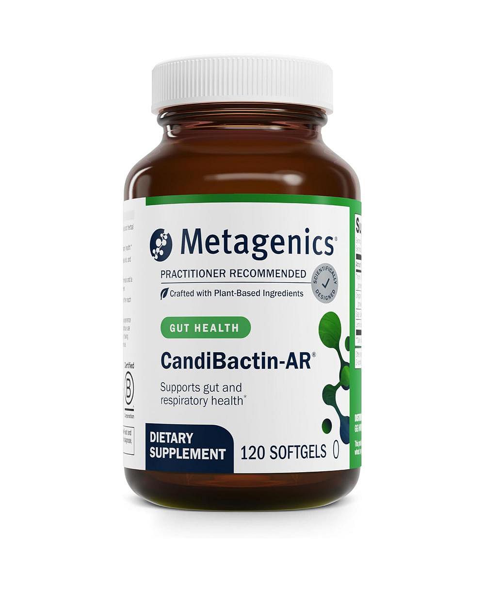Метагеники Metagenics CandiBactin-AR Oregano and Thyme Oils с шалфеем и мелиссой для пищеварения, 120 Softgels