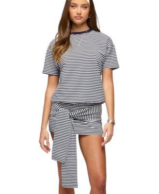 Edikted Женское мини-платье T Shirt в полоску Ardeney