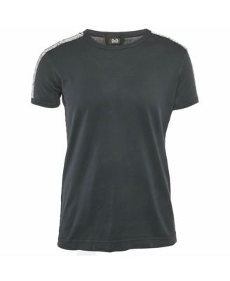 Pre-Owned Dolce & Gabbana Men's Cotton Striped Band Trim Detail Cotton T-Shirt