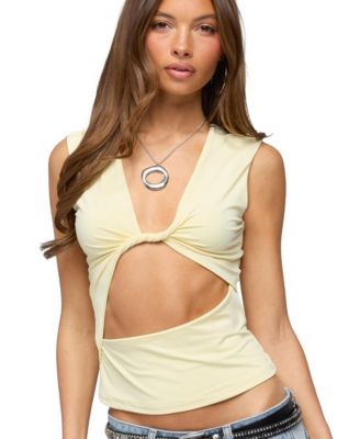 Edikted Women's Miranda Twist Cutout Top