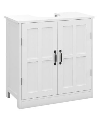 BUSDAYS Bathroom Sink Cabinet Pedestal Sink Cabinet with Adjustable Shelf