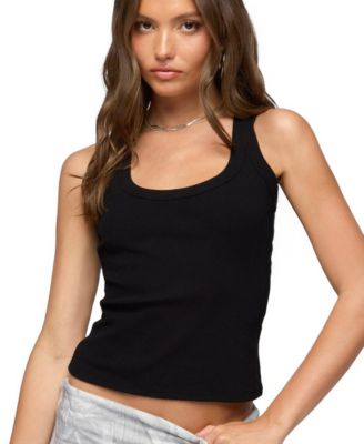 Женский майка Edikted Harlowe Ribbed Racerback Tank Top