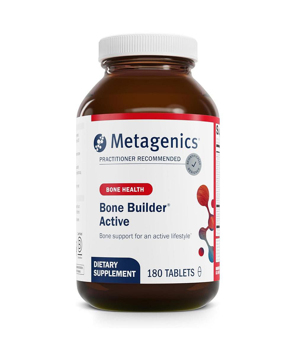 Добавка Metagenics Bone Builder Active Calcium, Magnesium, Phosphorus и Vitamin D для плотности и прочности костей, 180 таблеток