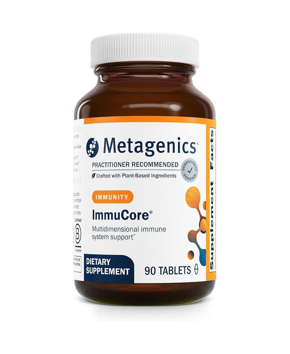 Метабиотики Metagenics ImmuCore Immune Support с витаминами C и D3 цинком селеном и экстрактами грибов 90 таблеток